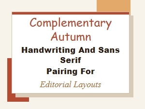 Warm Autumn Font Pairings: Handwriting Meets Sans Serif for Cozy Editorial Designs
