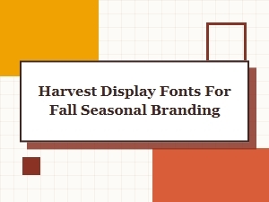 Harvest Display Fonts for Fall Seasonal Branding